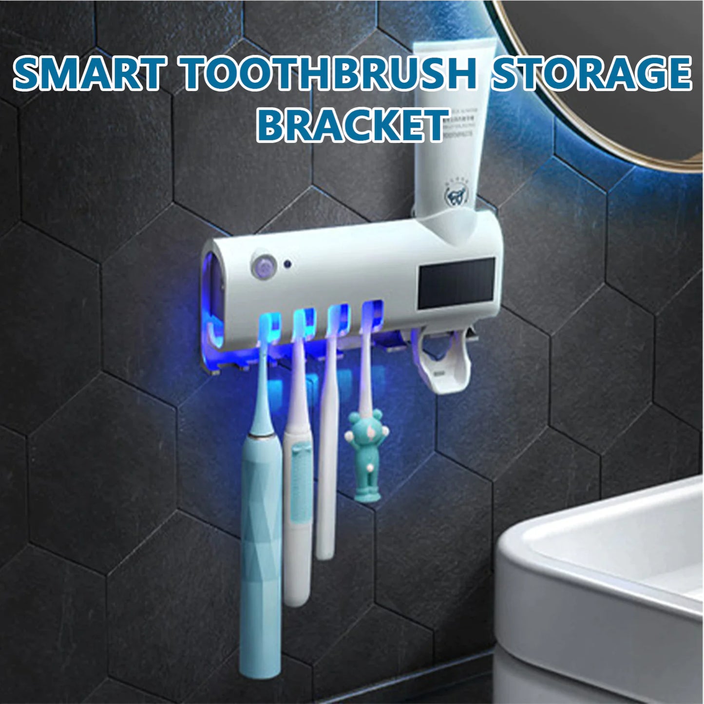 UV Light Toothbrush Cleaner & Dispenser