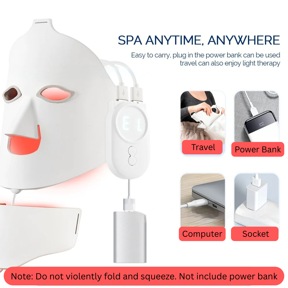 7-Color LED Silicone Face Mask