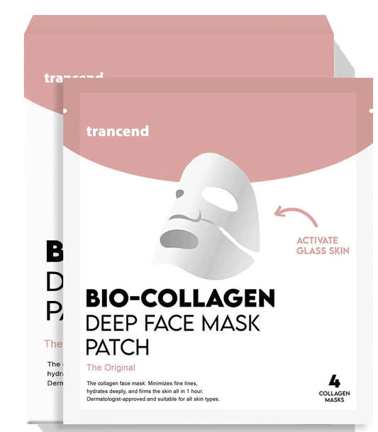 Trancend™ Collagen Face Mask – 4-Pack, Hydrating & Firming