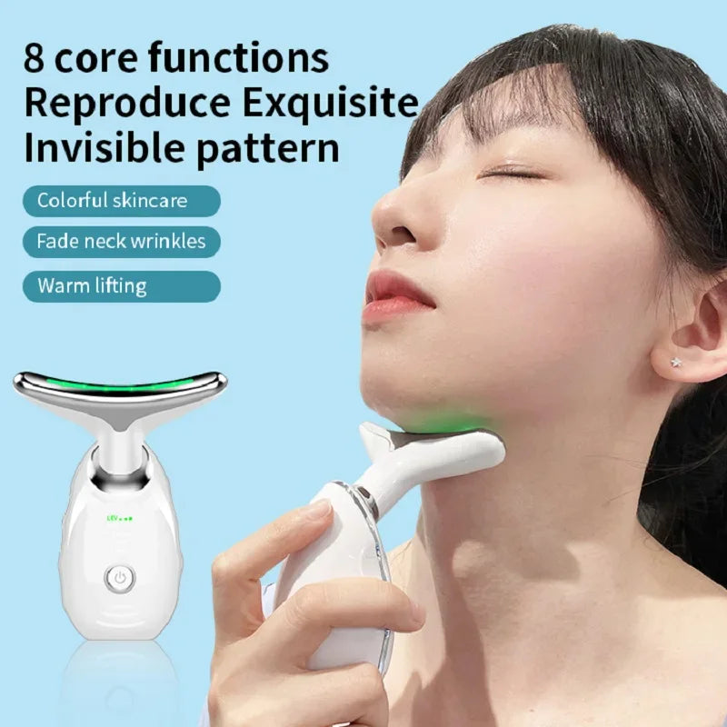 LED Photon Therapy Neck & Face Lifting Massager
