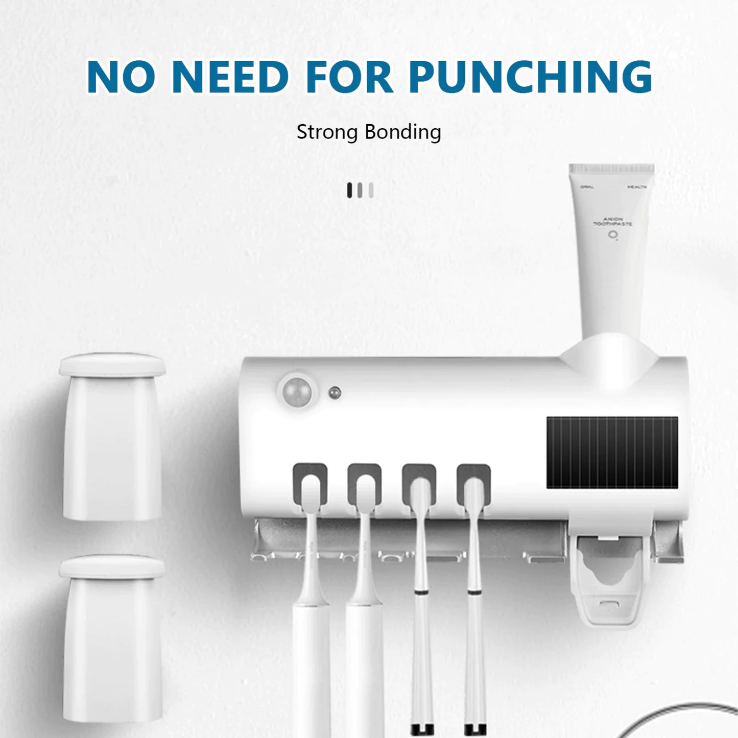 UV Light Toothbrush Cleaner & Dispenser