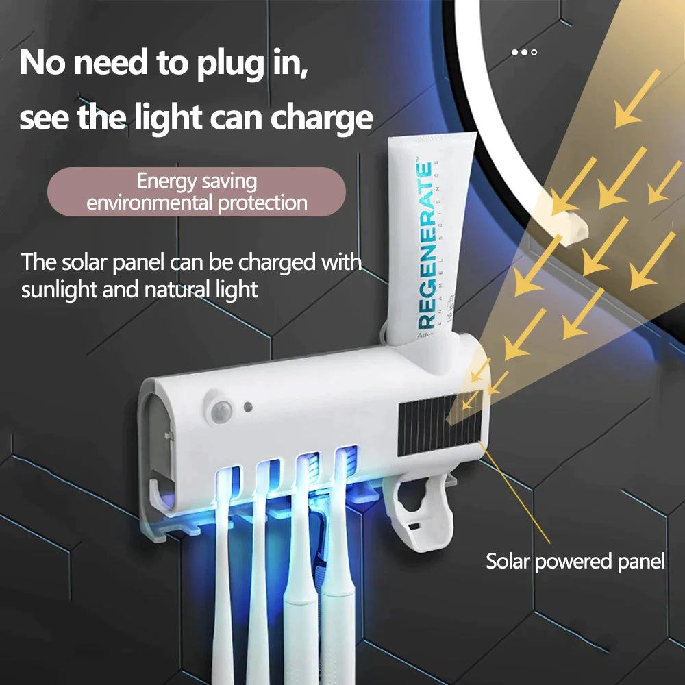 UV Light Toothbrush Cleaner & Dispenser
