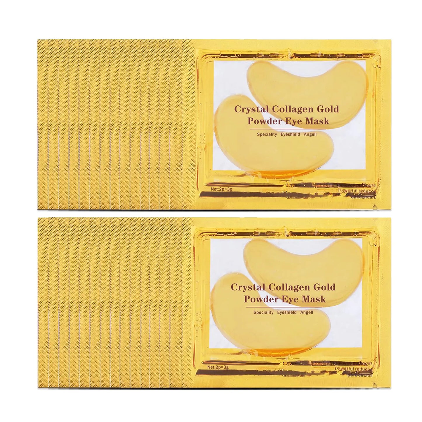 CAHIUYOA Gold Under Eye Patches (30 Pairs) – Dark Circles, Puffiness & Eye Bags