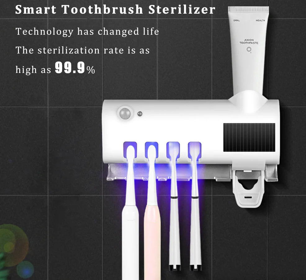 UV Light Toothbrush Cleaner & Dispenser