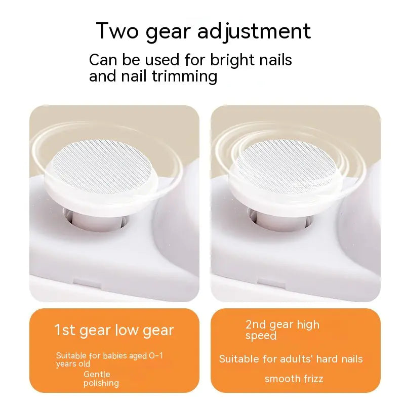 Electric Nail Brightener Multi-functional Anti-Splash